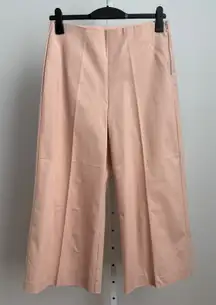 Lauren Ralph Lauren Black Label Cotton Blush Pink Wide Leg Pants Womens Size‎ 8