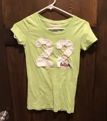 Hollister t-shirt lime green - small