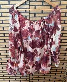 Cato Pink Floral Blouse‎ Size 22/24W