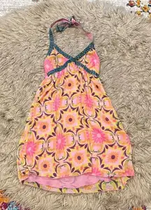 Only limitless colorful halter dress size medium