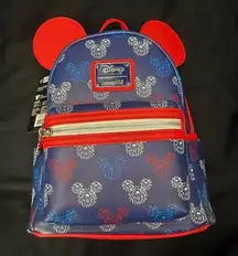 Loungefly Disney Patriotic Mickey Mouse Backpack NWT 4th of July patriotic