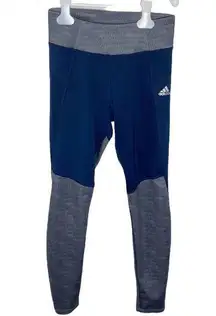 Adidas Colorblock navy and grey Sweat Rep Set athletic leggings