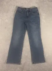 Madewell‎ Cali Demi Boot Jeans Women's Size 24p Dark Wash High Rise Denim