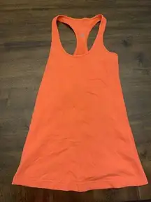 Lululemon Cool Racerback Tank Top Size 4 Pink Orange Peach