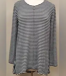 Soft Surroundings Calista jacket with a cascading ruffle on the back, size Large