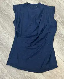 Zarely Blue Cap Sleeve Top Size Medium Dancewear Dancer Dance Studio