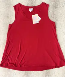 LuLaRoe Vibrant Red Tank Top