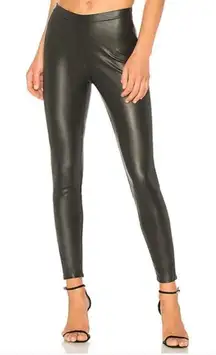 N Philanthropy Revolve faux‎ leather black high rise leggings size XS