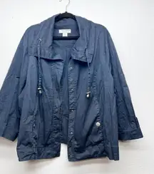 Sag Harbor Utility Jacket Womens 3X Cotton Stretch Sustainable Outdoors Errands