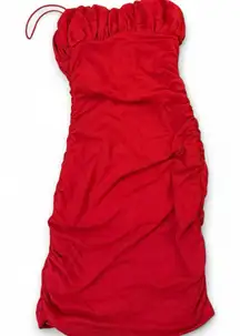 Red Princess Polly mini bodycon dress. Size 4.