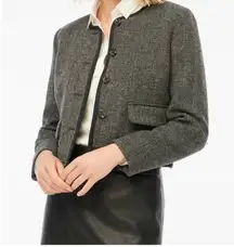 J. Crew Factory Wool Blend Herringbone Lady Jacket - size 4