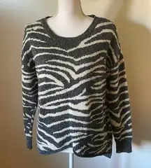 Zebra print sweater