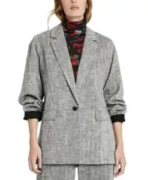 Rachel Comey x Target, New Gray Herringbone Oversized Linen Blazer Size Small