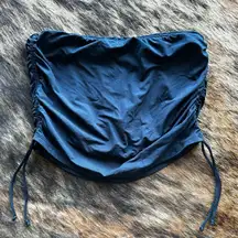 Badgley Mischka Full Coverage Black Swim Bottom With Side Ruching