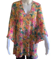 Womens Sunshine Floral Top Extra Small