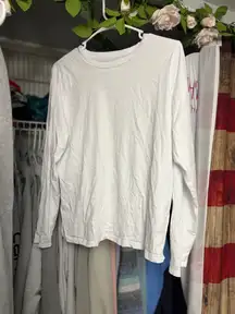 Plain White Old Navy Long Sleeve Shirt