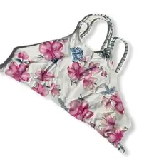 Frankie's Bikinis Floral Halter Bikini Top