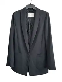Aritzia Babaton Blazer‎ Size 10 Women's Black Button Front Pockets #M4-1