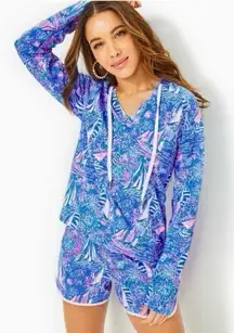 NEW Lilly Pulitzer 4” Short Bocca Blue It’s a Sailabration