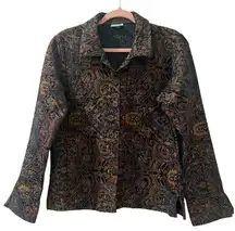 Habitat Clothes To Live In Tapestry Blazer Jacket Size medium