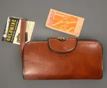 VTG New! McDuff Goldmine Clutch Wallet Change Purse Pockets Leather Billfold