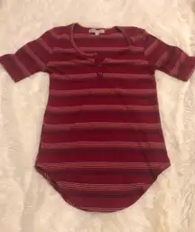 Red Striped Top