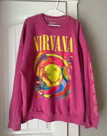 Urban Outfitters Sweatshirt Nirvana Pink