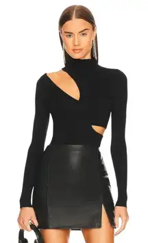 Michael Costello x REVOLVE Soraya Sweater in Black XX-Small New Womens Knit Top