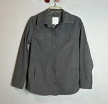 Avec Les Filles grey corduroy shacket