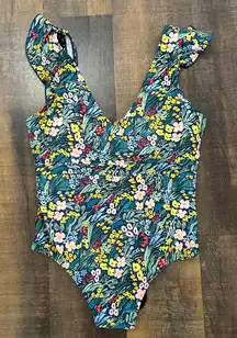 Summersalt x Rifle Paper Co. Swimsuit The Ruffle Backflip Size 16