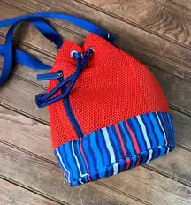 Vera Bradley neoprene bucket bag crossbody beach lake swim like new