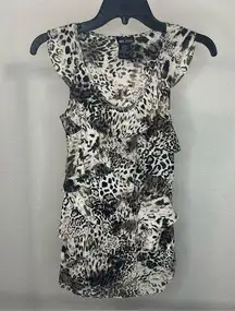 Animal Print sleeveless blouse size Small Wet Seal