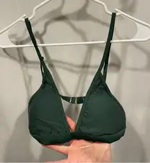 DIXXON NWT army green tanning suit bikini top  removable pads adjustable straps