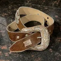 BB SIMON CALF SKIN WESTERN  BELT