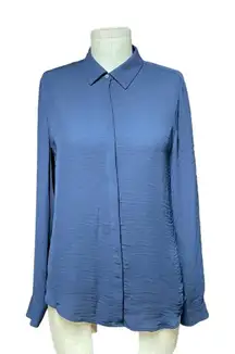 Scotch & Soda Jolie Vagabonde‎ Navy Blue Button Down Blouse Shirt Size Small