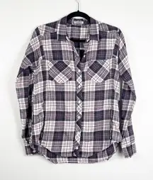 Toad &‎ Co Cairn Plaid Top Purple Sz XS