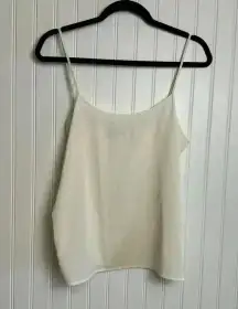 Diane Von Furstenberg Ivory Camisole Spaghetti Strap size 4 H45