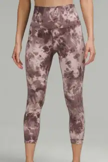 Lululemon Align High-Rise Crop 23" Diamond Dye Mink Bery‎ Lunar Rock Shadow Grey