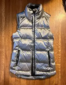 Silver Puffer Vest