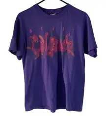 Hanes Vintage 90s Women's Size Medium Ouray Colorado Purple T Shirt‎