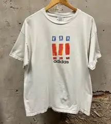 Adidas Vintage 90s 1995 Special Olympics USA Flag Graphic T-Shirt Large USA Made
