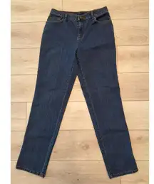 Bill Blass Straight Leg Size 6 Women's Blue Denim Stretch Jeans