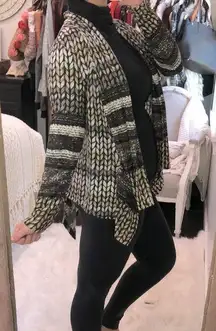 Aryeh size small boho sweater knit cardigan