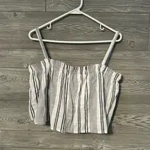 Ieis Iris Crop Tops size Large striped