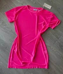 Beginning Boutique Pink Mesh Dress