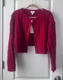 Gap X Cult Gaia Red Cardigan