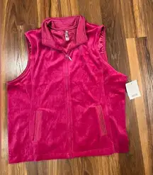 White Stag - Women's Velour Vest pink