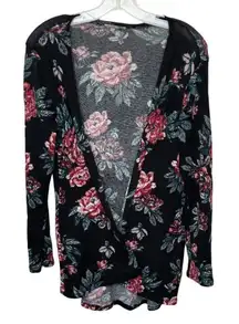 Charlotte Russe Floral Cardigan Sweater