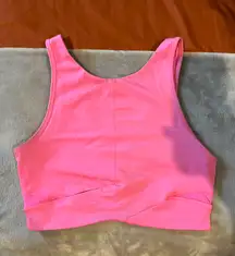 Pink Halter Workout Tank