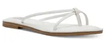 Dolce Vita Jumpie Thong Flip Slide Flats White Sandals Women's Side 8 NWT